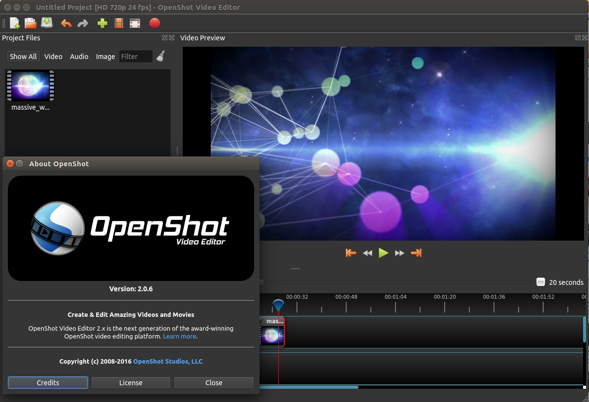 Openshot video editor. Опеншот. Open source видеоредакторы. Водяной знак в OPENSHOT.